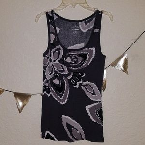 Old Navy Flower Print Ribbed Tank